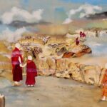 Vijay Kiyawat’s Solo Exhibition Of Paintings “MONKS” Legends & Traditions At Jehangir Art Gallery